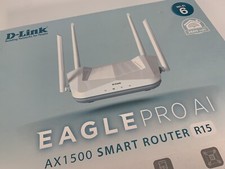 D-Link R15 EAGLE PRO AI AX1500 Smart Router met AI Wi-Fi/Traffic Optimiser, AI P picture