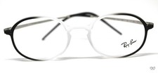 Ray Ban RB7153F 5789 Black/White Ombre Eyeglasses New Authentic 52 picture