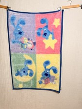 Blue's Clues Blue Kids Blanket 30 x 45 Polyester Vintage/Retro Colorblock Trim picture