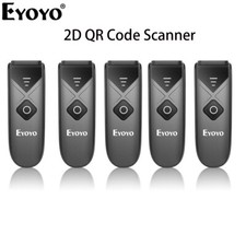 EYOYO 5PCS Mini Wireless 2D QR Code Barcode Scanner Bluetooth USB Reader for PC picture