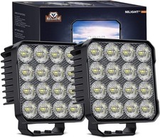 Nilight 4.4Inch Led Pods 2PCS 48W 4780LM Work 2Pcs Square picture