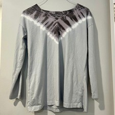 J. Jill Pure Jill Tie-Dye Tunic Soft & Relaxed 100% Cotton Tee size Small picture