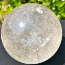 1.26LB  Natural white crystal transparent quartz crystal ball spiritual energy picture