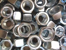 3/8-16 Grade 5 Steel Finished Hex Nuts Coarse Thread Zinc Plated 7600 Pieces picture