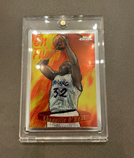 Topps 1996-97 Chrome Season's Best En Fuego Shaquille O'Neal #3 Magic picture