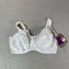 Vintage Playtex Minimizer Bra Womens 42 DD White Lace Underwire Full Figure 4309 picture