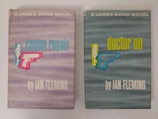 Casino Royale & Doctor No by Ian Fleming 1953 - James Bond 007 BCE Hardcover DJ  picture