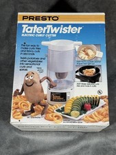 Vtg Presto TaterTwister Electric Curly Cutter 02930 White Potato Spiral Slicer picture