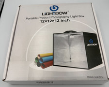 Lightdow Portable Product Photography Light Box 12x12x12 Inch LED30/U White Ligh picture