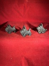 Vintage Mid Century Folk Art Carved Scottish Terrier Black Wood Dog         7-15 picture