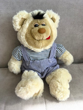Vintage 1996 Uneeda Softies Teddy Touch N’ Talk Talking Bear & Outfit 13” WORKS picture