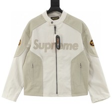 Supreme x vanson leathers cordura cotton jacket white  picture