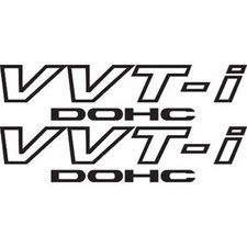 2x Black VVT-I DOHC Stickers Vinyl  For Toyota VVTI TRD Supra JDM Celica picture