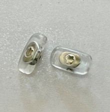 Replacement Screw-in Nose Pads for MontBlanc Eyeglasses Sunglasses Silver 1 Pair picture