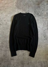 AllSaints M Black 100% Merino Wool Slim Fit Unisex Avant-Garde Sweater picture