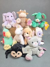 Lot of 9 Enesco Precious Moments Tender Tails Bean Bags w/ Tags 1990's picture
