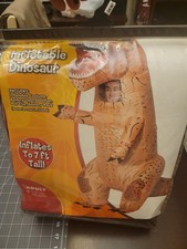 Spirit Halloween Adult T-REX Inflatable Donny the Dino Dinosaur Costume  picture