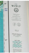 “The World Map” series 1142 1971.  US Topographical Command. 9 Sheets. picture