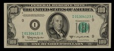 1950D $100 Federal Reserve Note - XF+/AU Key - FR2161I - SKU-CA2233 picture