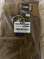 CQR Men's Brown Cargo Tactical Pants 36x34 Dura Flex  Water Resistant picture