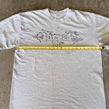 Affliction Men's Grey and White T-shirt picture