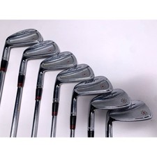 LEFTY Ben Hogan Apex FTX Iron Set 3-9 Apex 4 Stiff Steel Mens LH Midsize Grips picture