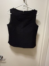Vintage 90s DKNY Shrug & Shell Set - Charcoal gray Size 8 picture