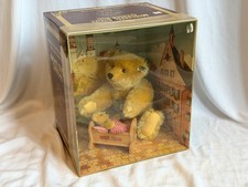 Steiff vintage Giengen Teddy Set Replica 1906 Mama & Baby with wooden cradle picture