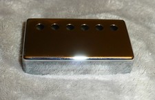 Vintage 1965–1969 Gibson Chrome Humbucker Pickup Cover – Flat Top / Sharp Edges  picture