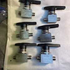 Lot of 6 SWAGELOK  SS-44S6 40 SERIES BALL VALVE 316SS  3/8