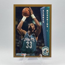 1992-93 Fleer RC #311 Alonzo Mourning Charlotte Hornets BASKETBALL picture