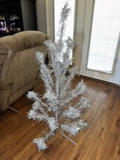 Vintage 1960s 4ft Christmas Aluminum Tinsel Tree picture