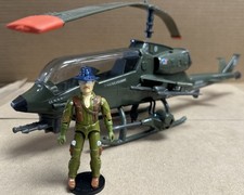 Vintage GI Joe 1983 Dragonfly Helicopter 100% Complete w/ Wild Bill Works MINT picture