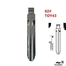 50PCS/lot 02# KD Key Blade TOY43 Uncut Blank Keydiy Xhorse Remote Key Blade  picture