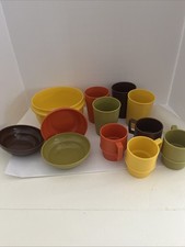 Vintage1970s Tupperware TupperToys Dishes. Lot of 13 Pieces picture