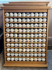 *SPECIAL* Golf Ball Collection, 375+  Unique Logos, 5 Wood Display Racks picture
