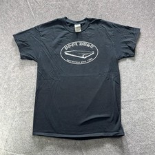Vintage Pool Dust Shirt Mens M Black Pool Service Since 1988 Skater 90s Board picture