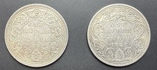 1862 & 1882 British India One Rupee , Silver 0.917 Victoria Empress Incuse C picture