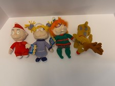 1997 Rugrats Holiday Christmas Bean Bag Friends Chuckie ,Tommy Angelica & Spike picture