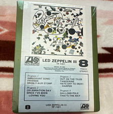 Atlantic Led Zeppelin III 8-Track Cartridge TP 7201 Stereo Sealed picture