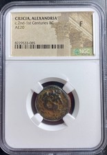 Ancient City of Alexandria in Cilicia NGC Graded Coin Very Rare 200BC-100BC picture