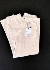 $72 NWT Mens Paperdenim&cloth Size 32x30 Color Ecru Relaxed Tapered Fit Jeans picture