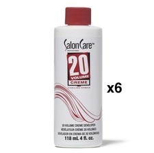Salon Care 20 Volume Creme Developer Stabilized Formula, 4 fl oz (6 Pack) picture