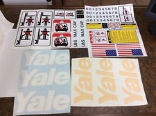 Yale Forklift decal set Complete with Safety Decals . GLC050, GLP040 picture