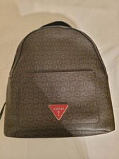 small/medium new guess backpack brown zipper picture