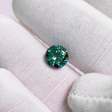 Natural Teal Sapphire 9.64 Ct Round Cut CERTIFIED Excellent Loose Gemstone picture
