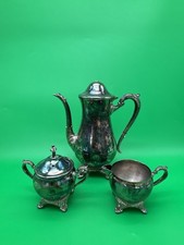 Vintage Barker Ellis England Silverplate 3-Piece Coffee / Tea Service picture