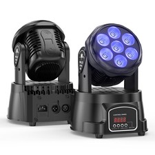 2PCS 105W 7 LED RGBW Moving Head Lights Beam Wash Stage Lighting DJ Party Disco picture