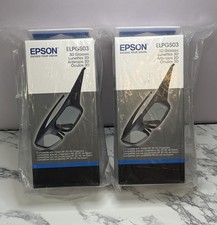 Epson Active 3D Glasses ELPGS03 For RF 3D HD Projectors Lot Of 2 NEW SEALED picture