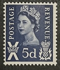 Travelstamps: 1968 Great Britain Scotland Stamps Sg S11 - 5d QEII Mint MNH OG picture